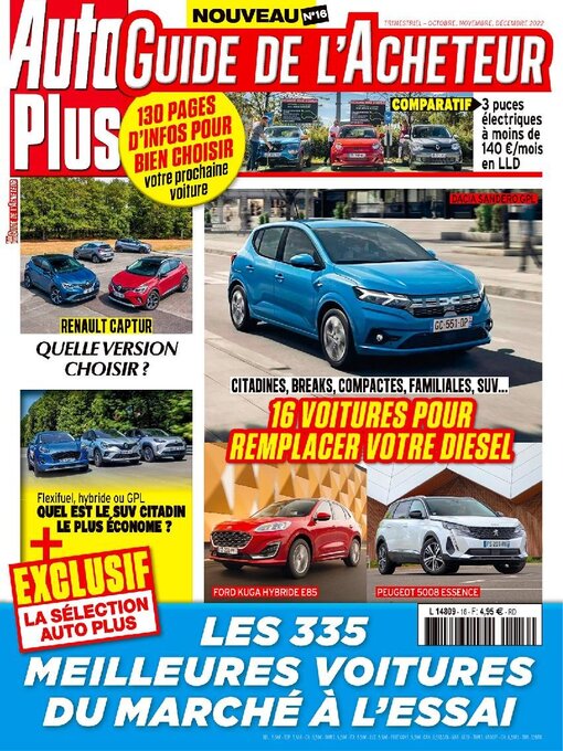 Title details for AUTO PLUS GUIDE DE L'ACHETEUR by Editions Mondadori Axel Springer (EMAS) - Available